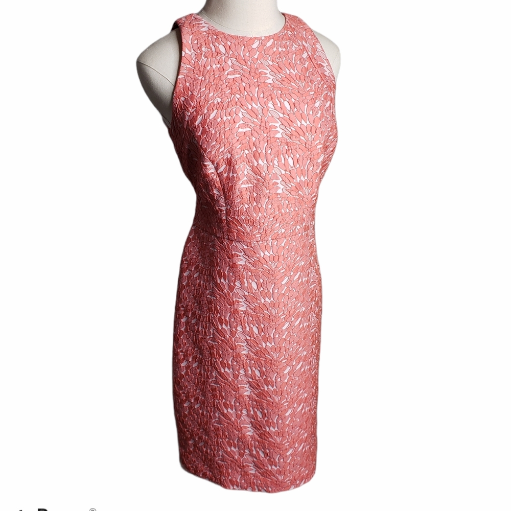 Ann Taylor fitted brocade sheath dress NWOT 10P…